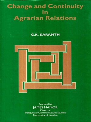 cover image of Change and Continuity in Agrarian Relations
